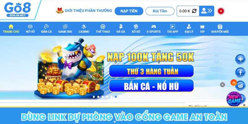 Đăng Nhập Go8 - Hướng Dẫn Nhanh Các Thao Tác Đơn Giản 8 Dùng link dự phòng chính thống vào cổng game an toàn
